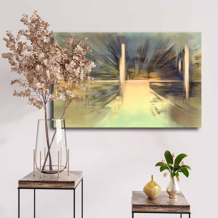 Dekoratív festmény, Wallity, 45x70cm, 100% vászon, fenyőfa keretben