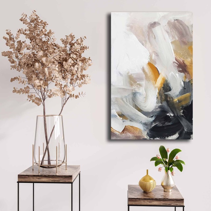 Dekoratív festmény, Wallity, 45x70cm, 100% vászon, fenyőfa keretben