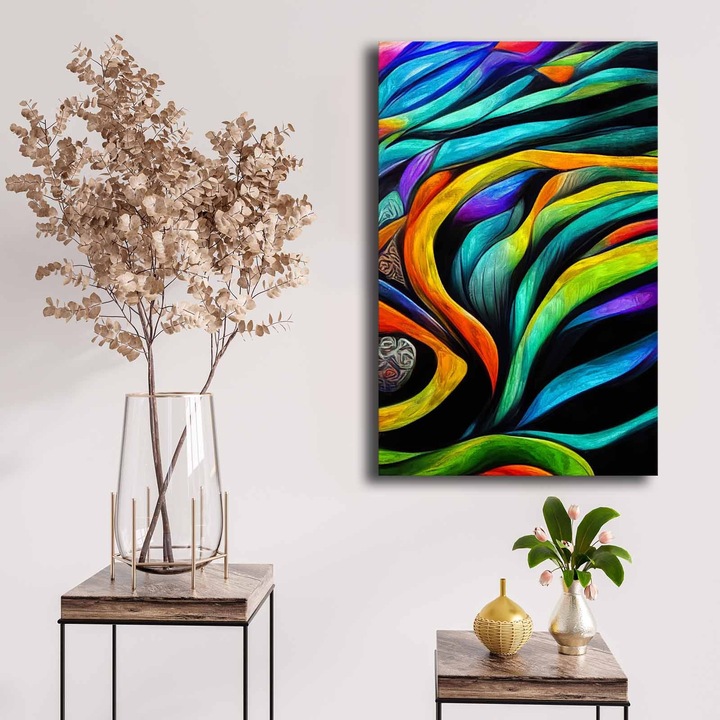 Dekoratív festmény, Wallity, 45x70cm, 100% vászon, fenyőfa