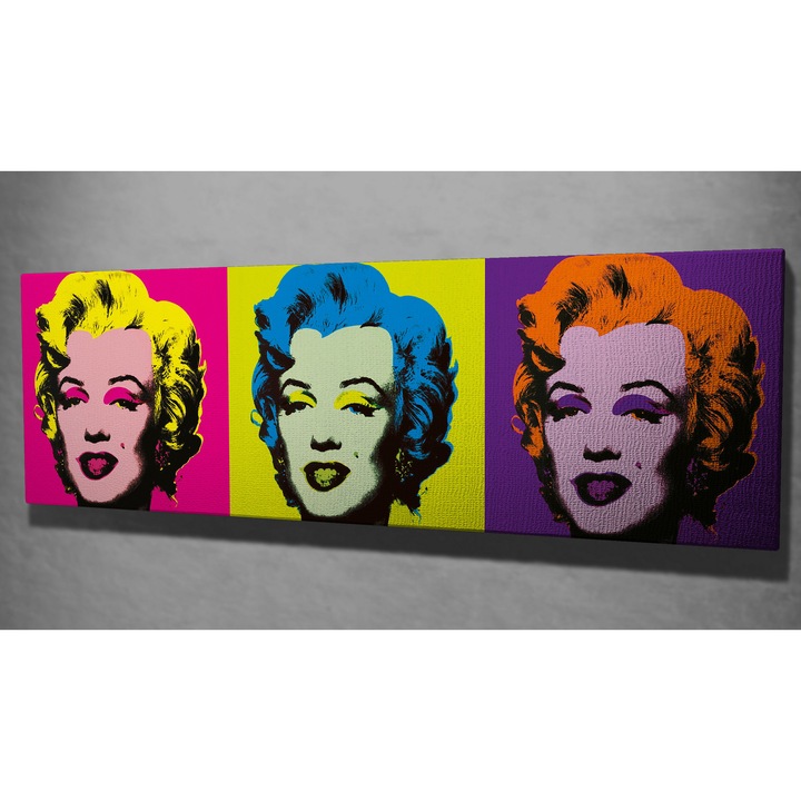 Dekoratív festmény, Wallity, 30x80cm, 100% vászon, 3cm fa keret