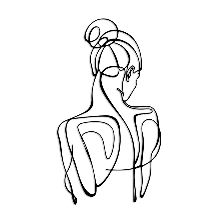 Dekoratív fali kiegészítő, fémből, Wallity, 34x61cm, 1,5mm vastagság