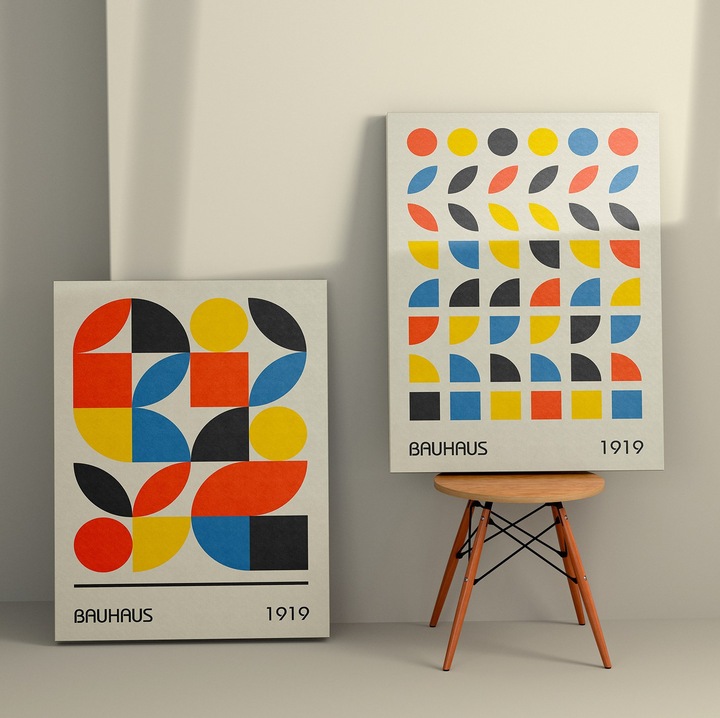 Dekoratív festmények vászonra (2 db-os készlet), Wallity, 50x70cm, fa