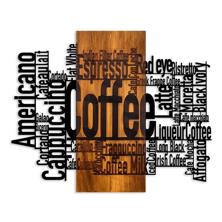 Декоративен стенен аксесоар, дървен, Wallity, 72x58x3см, 3.481кг