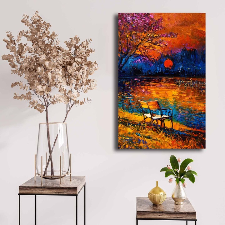 Dekoratív festmény, Wallity, 45x70cm, 100% vászon, fenyőfa