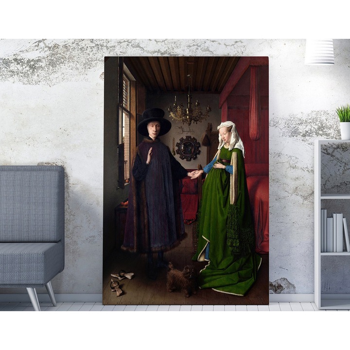 Tablou decorativ, Wallity, 50x70cm, 50% bumbac / 50% poliester, rama din lemn 2x3cm