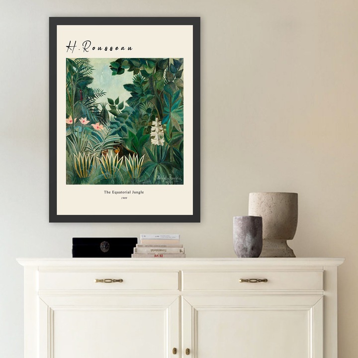 Dekoratív keretezett festmény, Wallity, 55x75cm, 100% fa, UV nyomat