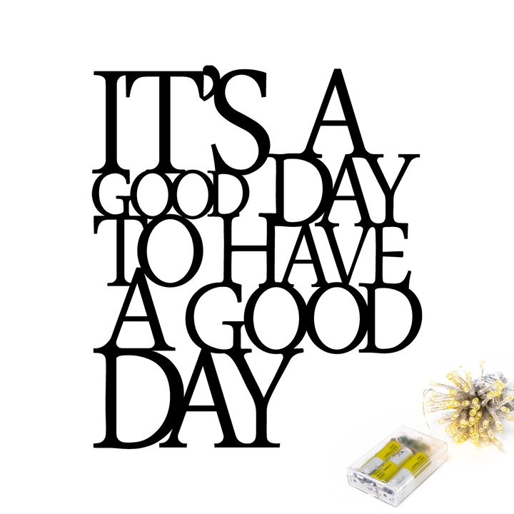 Dekoratív fali kiegészítő lámpákkal, fémes mintával, Wallity, 70x61cm