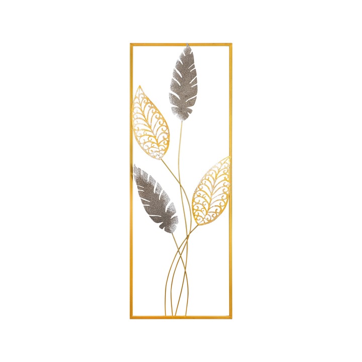 Dekoratív fém fali kiegészítő, Wallity, 32x90x5cm, 1.242kg