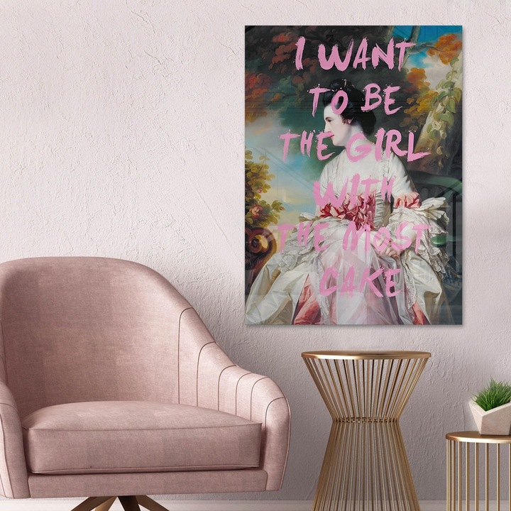 Dekoratív kép edzett üvegből, Wallity, 40x60cm