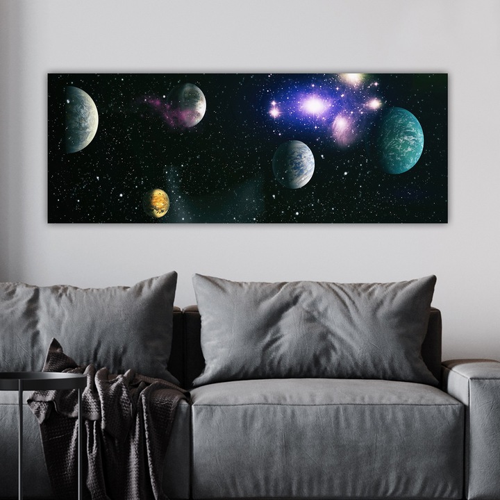 Dekoratív festmény, Wallity, 30x80cm, 100% vászon, 4cm fa keret