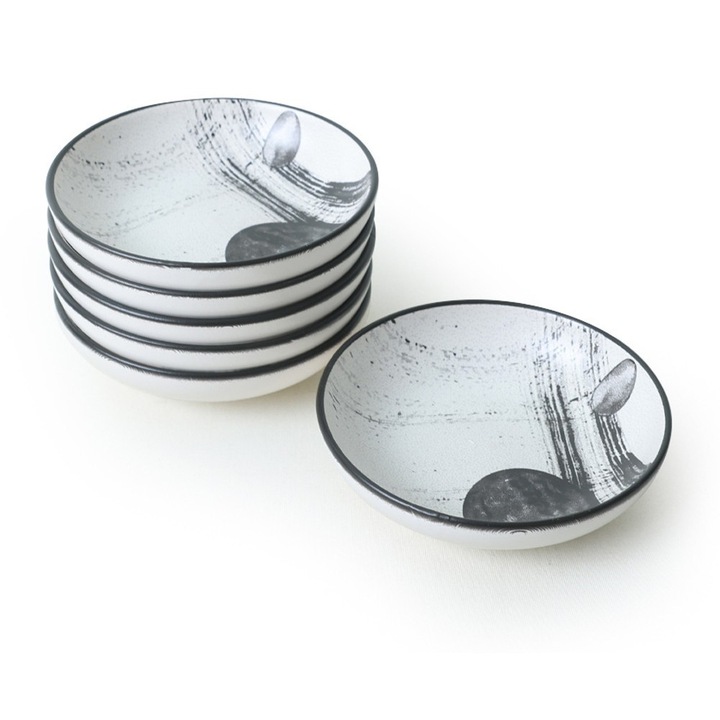 Set boluri pentru sosuri, Hermia Concept, ceramica, antibacterian, 13cm, 6 piese