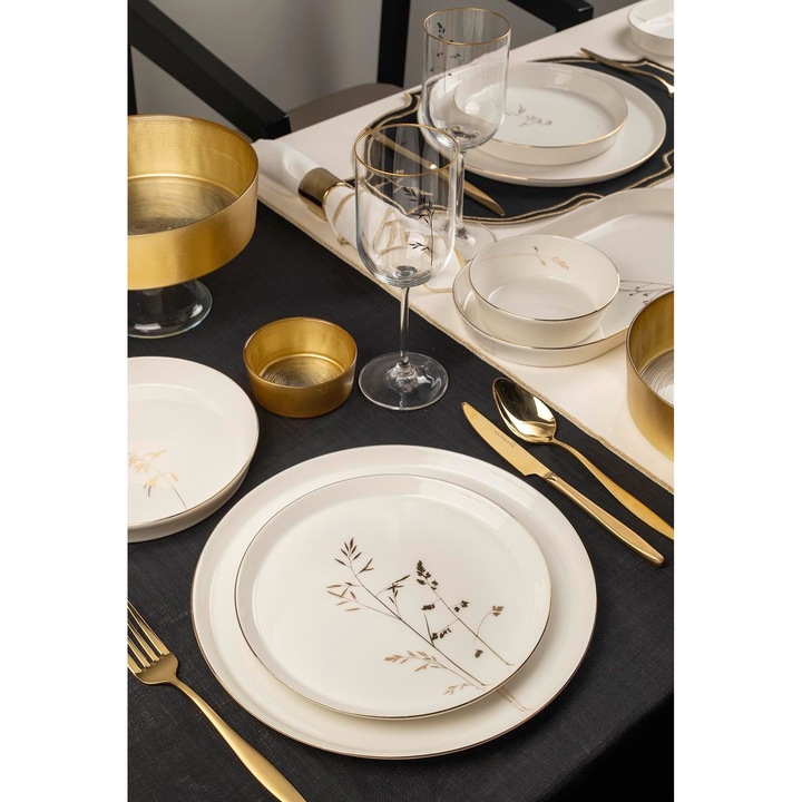 Сервиз за хранене, Hermia Concept, 27 части, порцелан, многоцветен, 27x27см, 21x21см, 19x19см, 13см, 24см, 32см