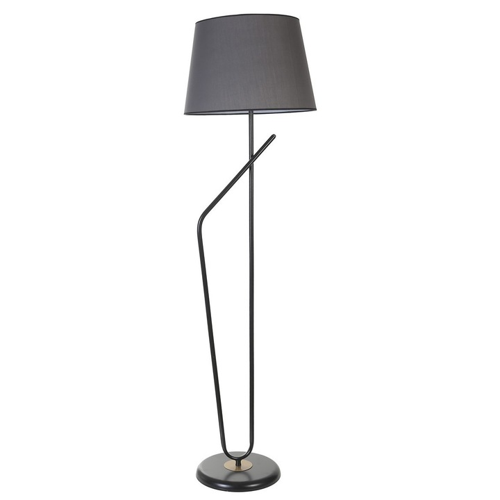 Opviq Alfa állólámpa, fém, sötétszürke, 30cm x 160cm, E27, 60W