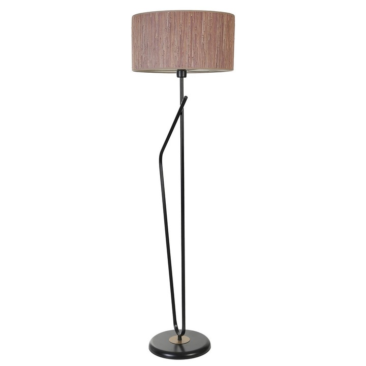 Opviq Alfa állólámpa, fém, fekete/barna, 155 cm