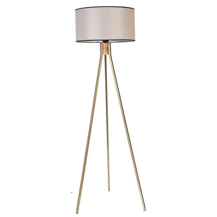 Lampa de podea, Opviq, Metal/Lemn, 155 cm, 46 cm