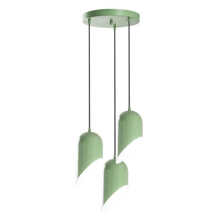 Candelabru metalic, verde menta, Opviq 2264