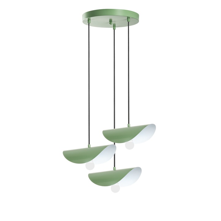 Candelabru Opviq Eger 964, metalic, menta, diametru 50cm, înălțime reglabilă 75-106cm