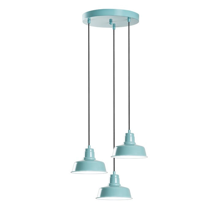 Candelabru Opviq Memati 181, metalic, turcoaz, 45x75-108cm