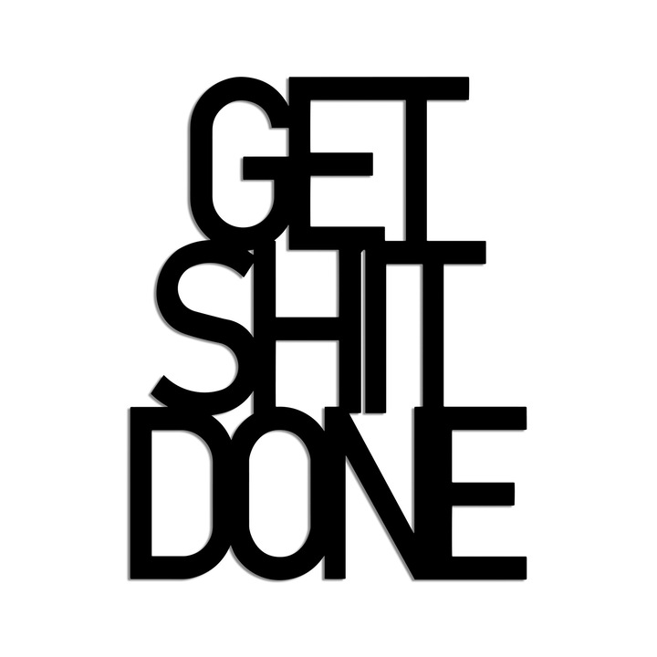 Декоративен стенен аксесоар, изработен от метал, Wallity, 38x48см