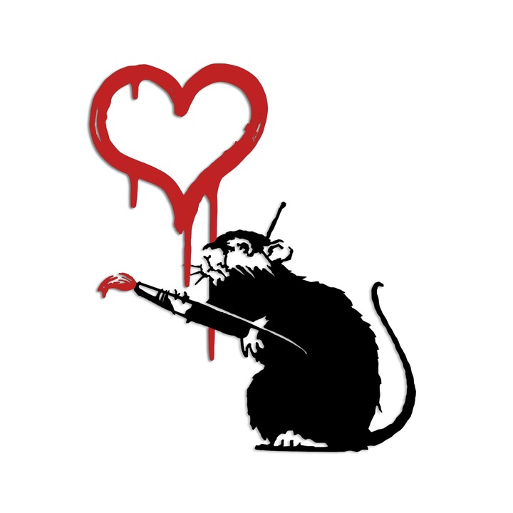 Dekoratív fali kiegészítő, fémből készült, Wallity 60x70cm