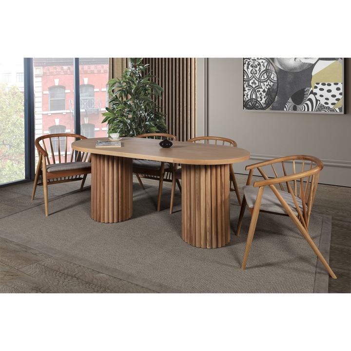 Set masa si scaune (5 piese) riva masa t, Woody Fashion 3736