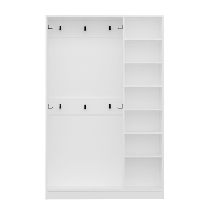 Cuier Woody Fashion, model 8119, 100% melamina, 135x210x35cm, set 1 bucata