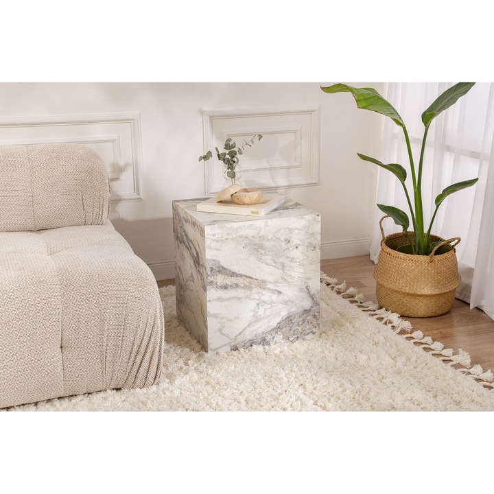 Masuta laterala cu frezie, Woody Fashion 3989