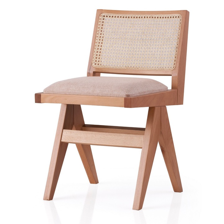 Scaun Woody Fashion 4301, 100% lemn de fag, 175 kg capacitate, 45x77x59,5 cm