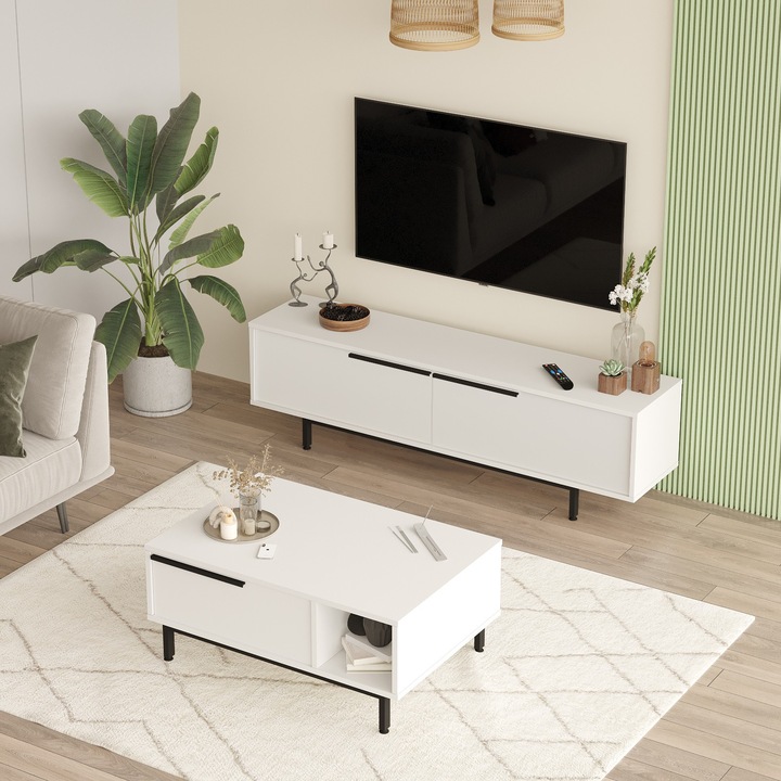 Set de mobila pentru living la numarul 19-w, Woody Fashion 4381
