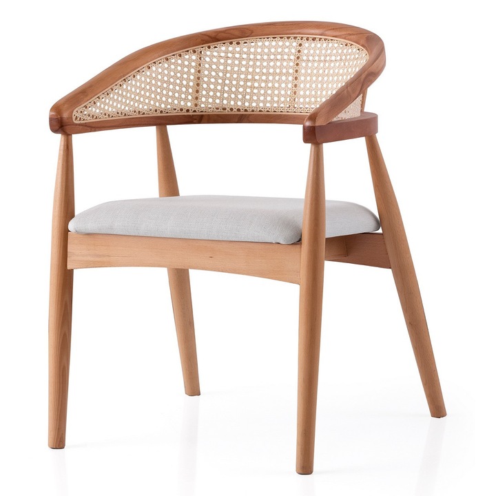 Scaun Woody Fashion, model 4352, lemn de fag, 53x75x53cm, capacitate 175kg