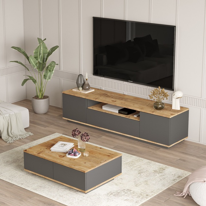 Set de mobilier pentru living fr17-aa, Woody Fashion 4394