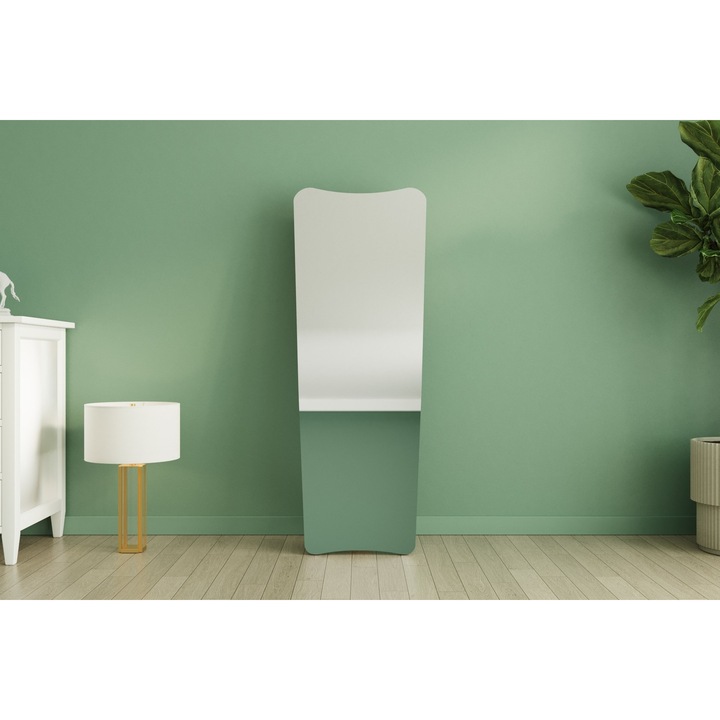 Üvegtükör ayakli - homokszínű, Woody Fashion 4069