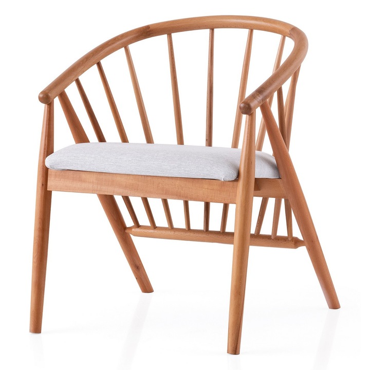 Scaun Woody Fashion 4501 lemn fag 60x77x54,5cm maro