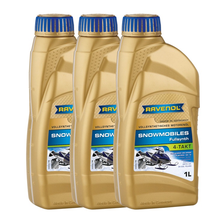 Pachet 3 litri ulei Ravenol Snowmobiles 4T Fullsynth