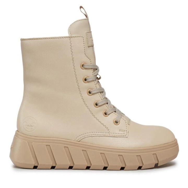 Botine dama Rieker, 303219635, Piele naturala, 40 EU, Bej