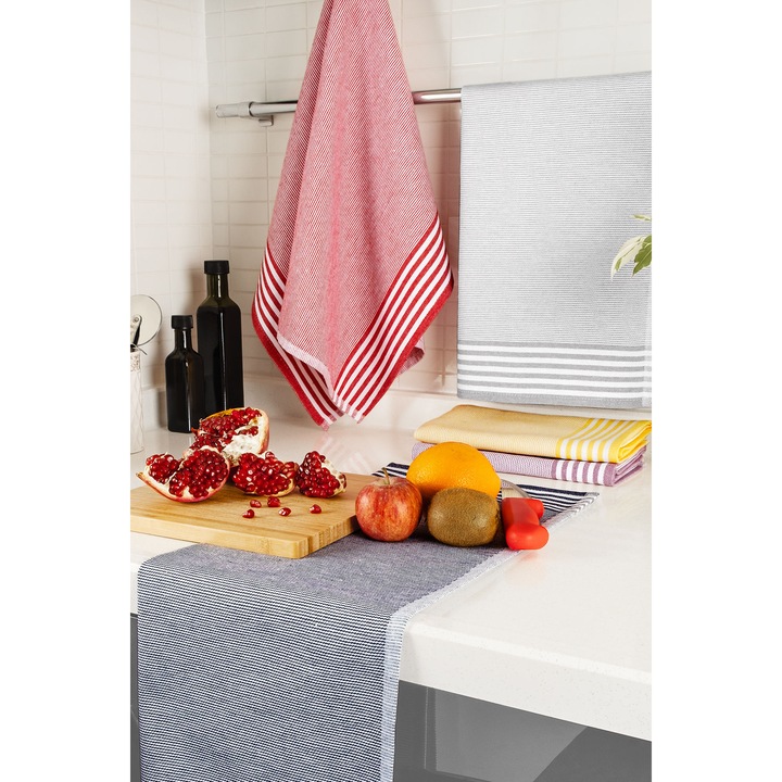 Комплект кърпи за ръце от 5 части, ЦВЕТЕН ПАМУК, цветен памук, 50x70 см