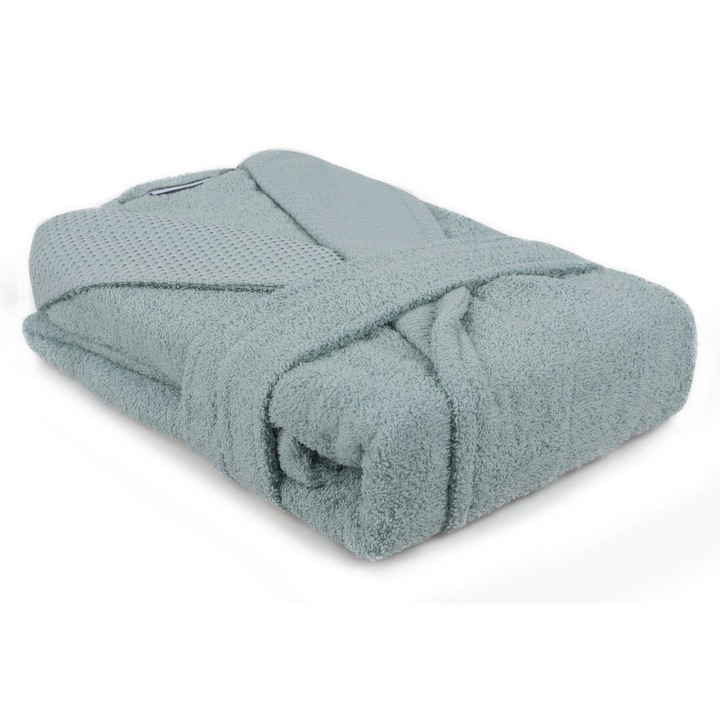 Halat de baie COLOUR COTTON, 100% bumbac, 360 gr/m², culoare gri, marime XXL