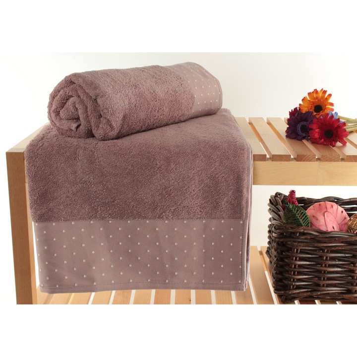 Комплект кърпи за баня, ЦВЕТЕН ПАМУК, 100% памук, 70x140 см, цветни, 2 броя