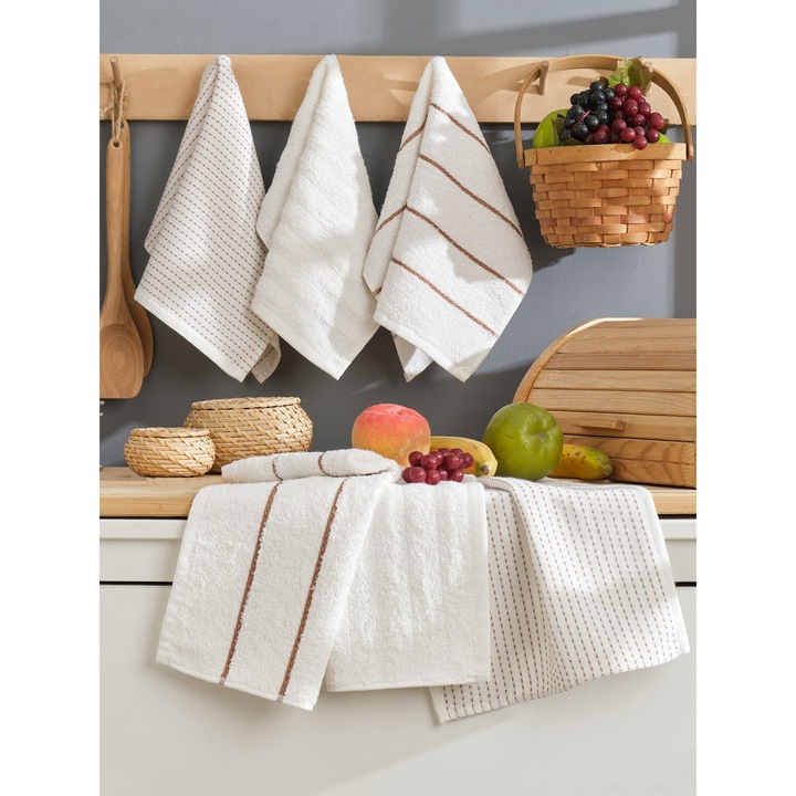 Комплект цветни памучни кърпи, COLOUR COTTON, 30x50см, 6 броя