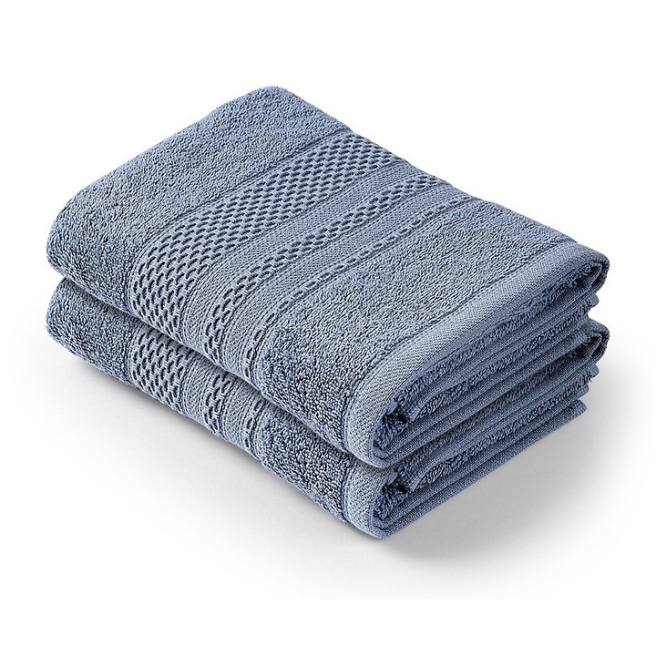 Комплект памучни кърпи, ЦВЕТЕН ПАМУК, 50x90см, 450 гр/м², многоцветни, 2 броя