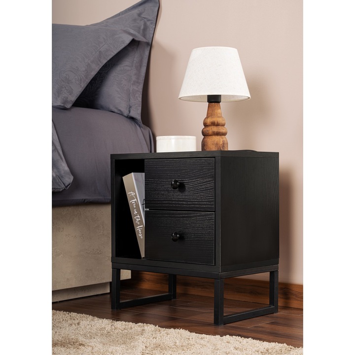 Noptiera cu model paislee, Woody Fashion 3451