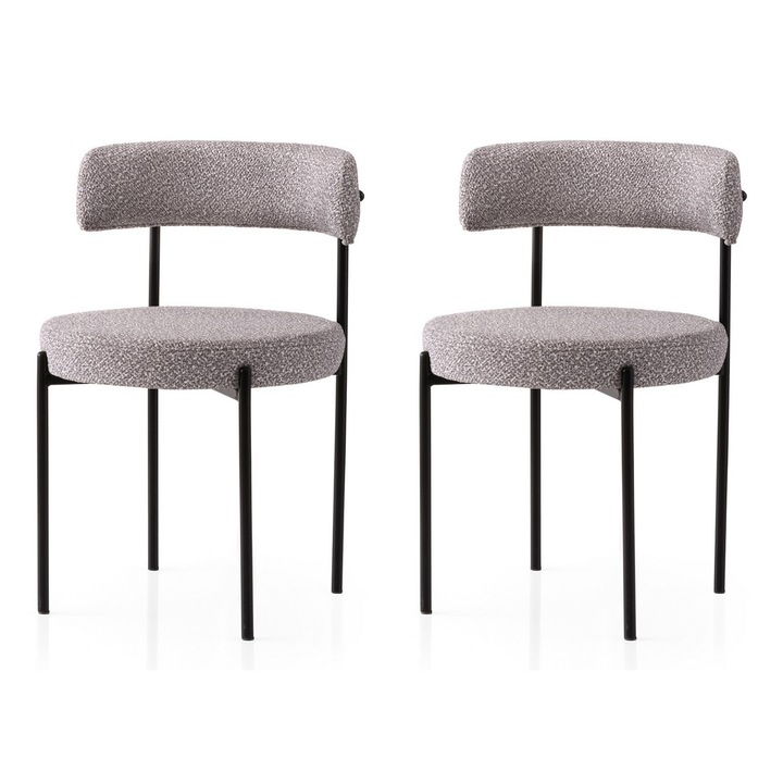 Комплект столове Alessandra, Woody Fashion, 48.5x75.5x50.5см, 2 части, цвят меламин