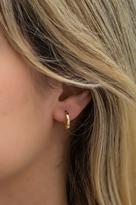 Cercei din argint 925, Heliophilia, 1,3g, auriu