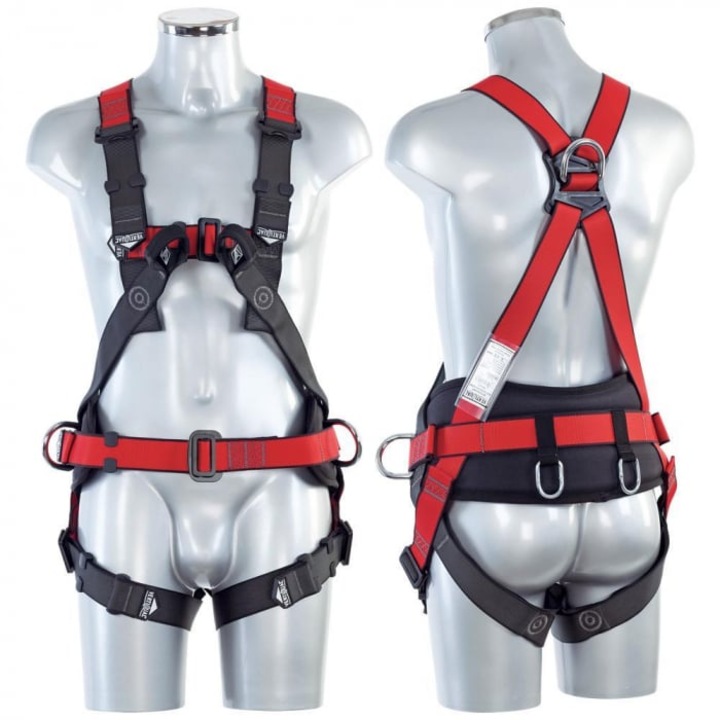 Centura complexa multifunctionala alpinism utilitar Vertiqual CLASSIC V5 ENDEAVOUR XXL-XXXL ROSU