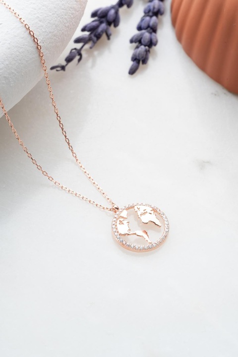 Colier Capri din argint, Heliophilia, rose