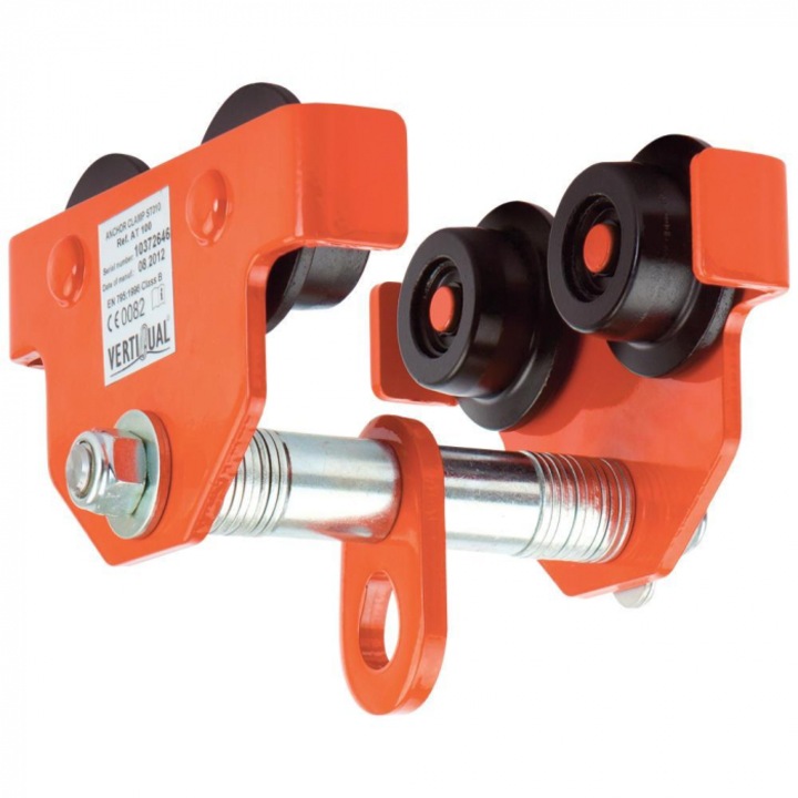 Dispozitiv de ancorare tip carucior cu role, Vertiqual GLACIER, 65-120 mm