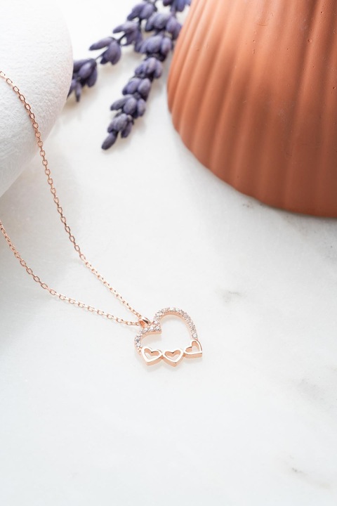 Colier din argint Megan, Heliophilia, rose