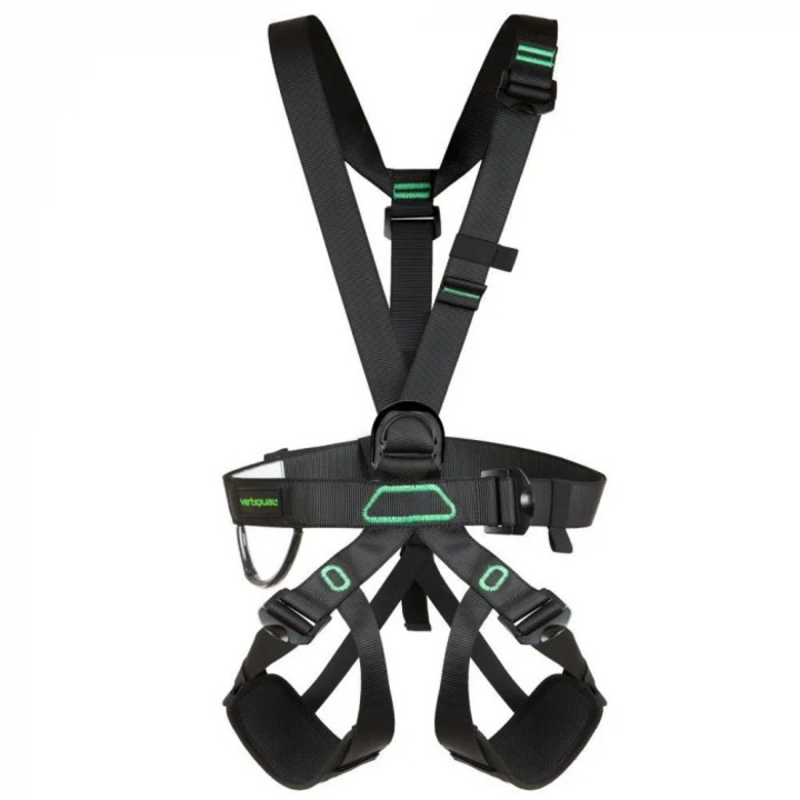 Centura si ham de siguranta parc aventura Vertiqual V9 SQUIRREL Adulti NEGRU