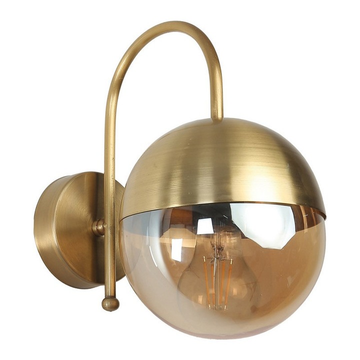 Стенна лампа с пейсли мотив, Opviq, златиста