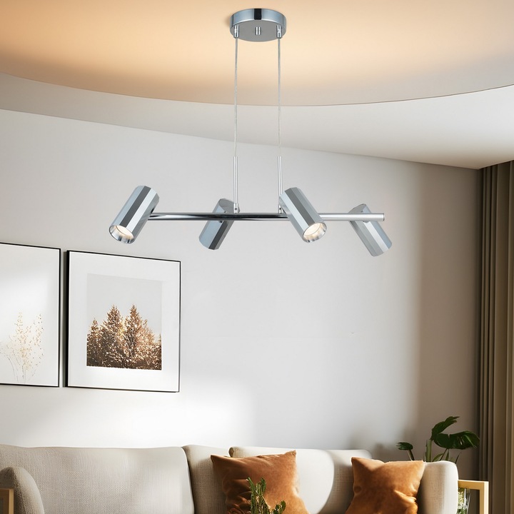 Candelabru, Opviq, Cataleya, metalic, 50-104cm, 4 x GU10, 220-240V